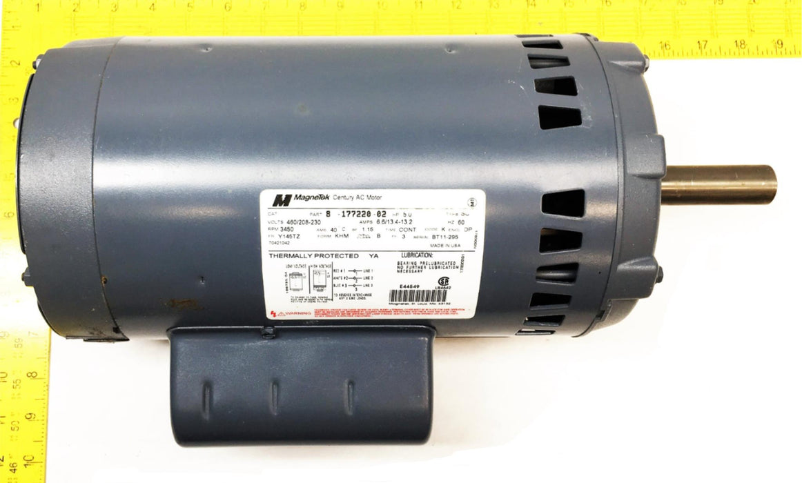 Magnetek Thermally Protected Century AC Motor MOT03765 (8-177220-02) NOS