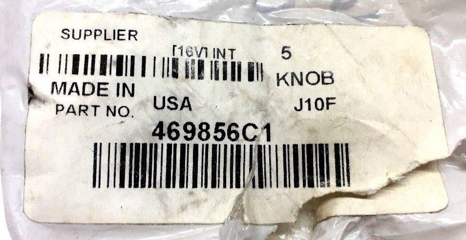International Black Round Knob 469856C1 NOS