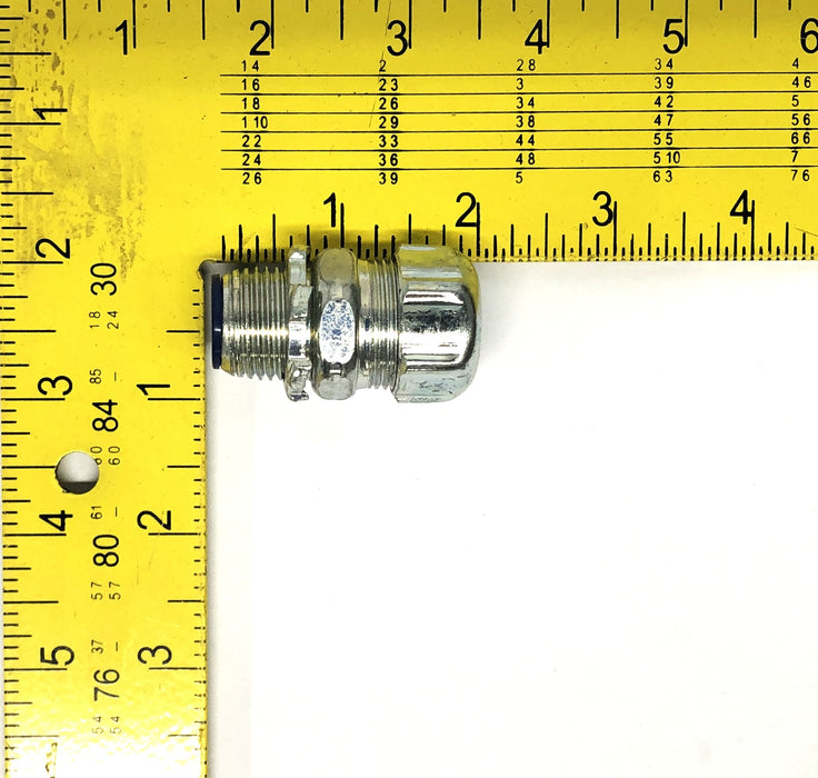 Thomas Betts 3/8 Inch Metallic Zinc Electroplate Connector 5331 [Lot of 4] NOS
