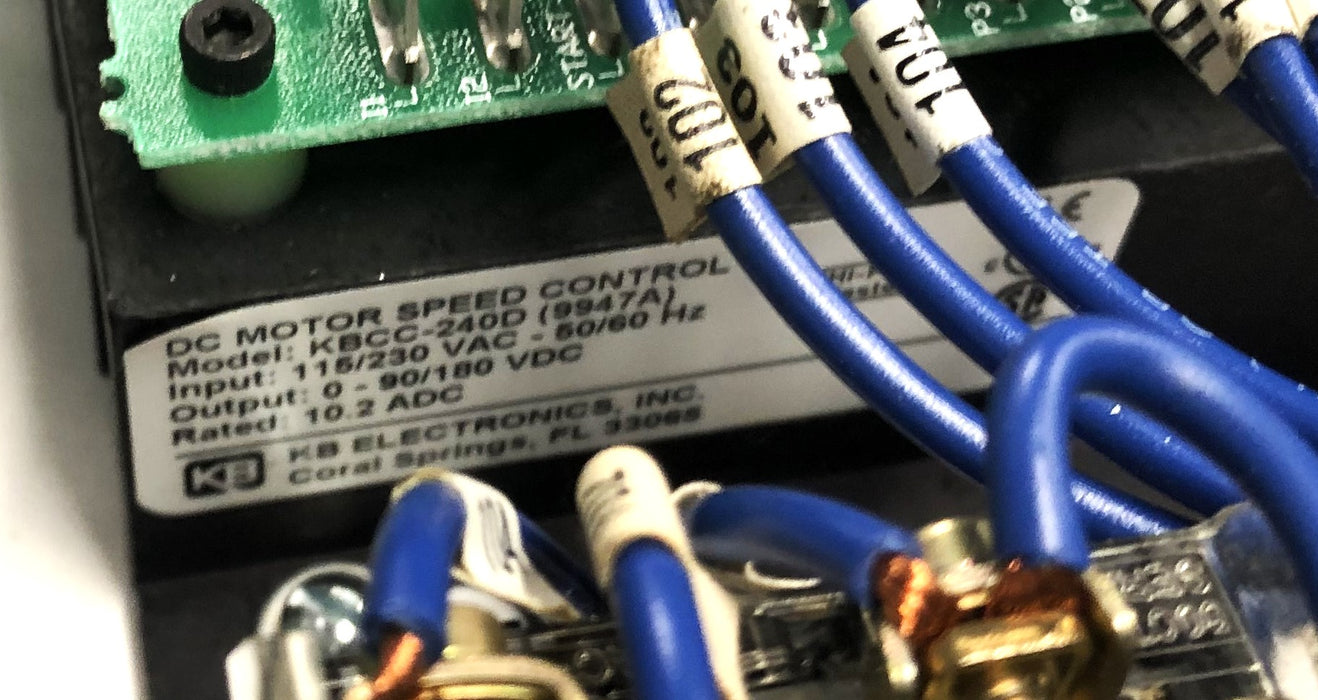 KB Electronic Inc DC Motor Speed Control With Panel Enclosure KBCC-240D USED