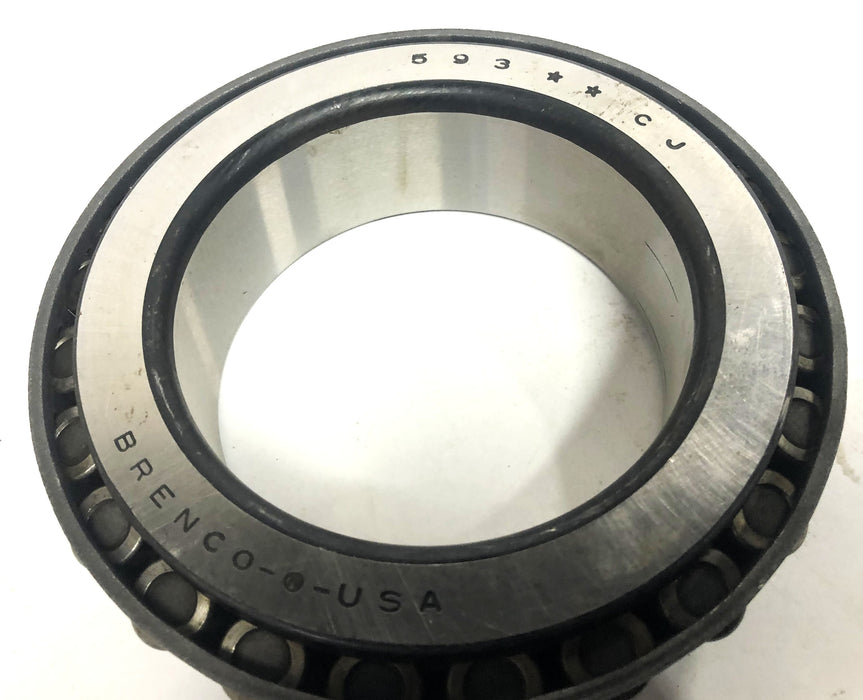 Brenco Tapered Roller Bearing Cone 593 CJ NOS