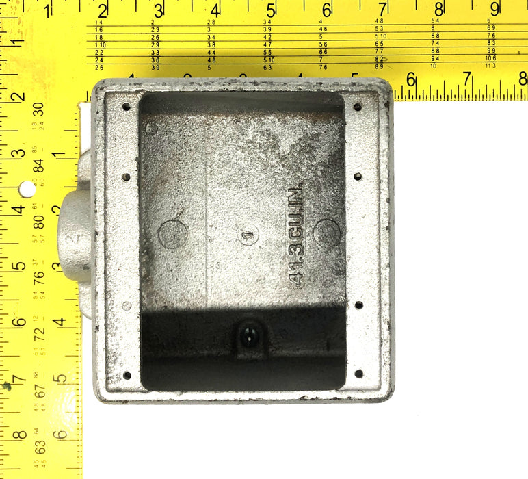 Crouse Hinds 41.3CU.IN. Cast Iron 3/4 Inch NPT Conduit Device Box FD12 FD22 NOS