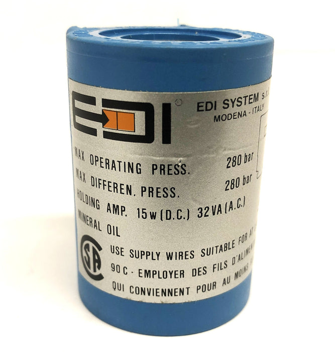 EDI Systems Solenoid Valve Coil 110V RAC NOS