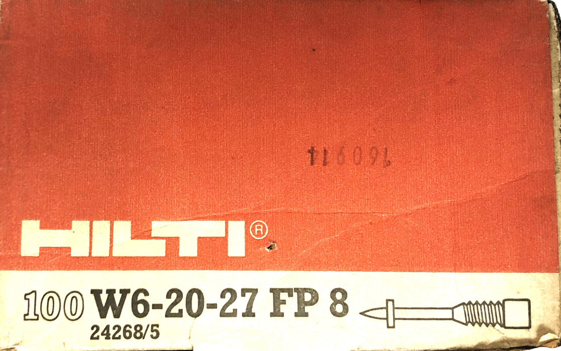 Hilti W6-20-27 FP 8 Steel/Concrete Threaded Studs 24268/5 [Lot of 80] NOS