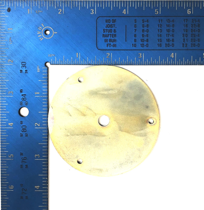 Van Hool Circular Metal Plate 10797078 NOS
