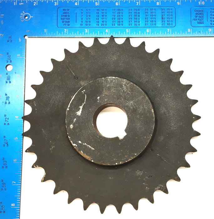 Martin Roller Chain Sprocket 60B33 1-1/2" Bore with Keyway NOS
