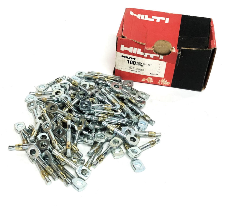 Hilti 100 Piece Box HHDCA 1/4x2 Inch Ceiling Anchor 412669 NOS