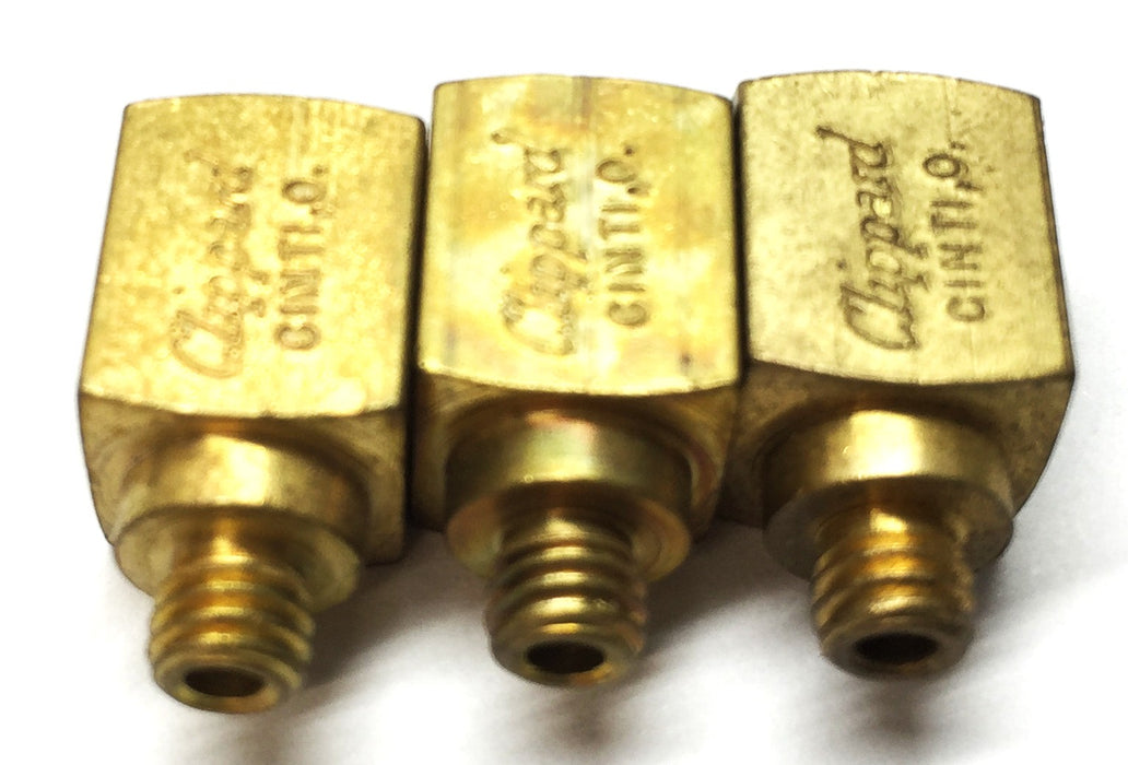 Clippard Brass Fitting 10-32 Male/Female Coupler [Lot of 3] NOS