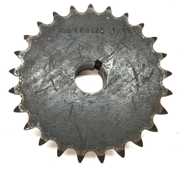 Martin Roller Chain Sprocket 60BS25 1-1/4" Bore with Keyway NOS
