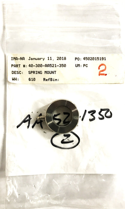 Unbranded 28mm OD Spring Mount Shaft Collar AA-521-350 [Lot of 2] NOS