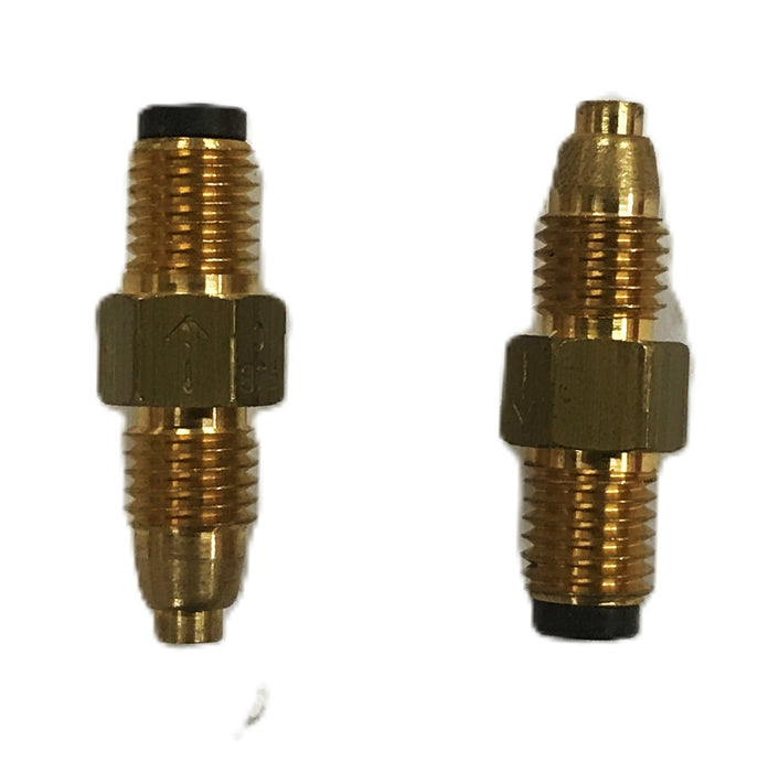 Bijur 1-Way Brass Lube Metering Check Valve B2495 [Lot of 2] NOS
