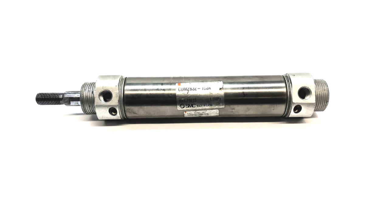 SMC Round Body Pneumatic Cylinder (No Hex Nuts) CDM2B32-100A USED