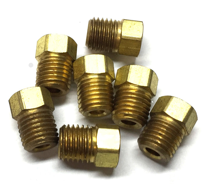 Clippard Brass M/F 5/16"-24 x 10-32 Threaded Fitting 15006-2 [Lot of 7] NOS