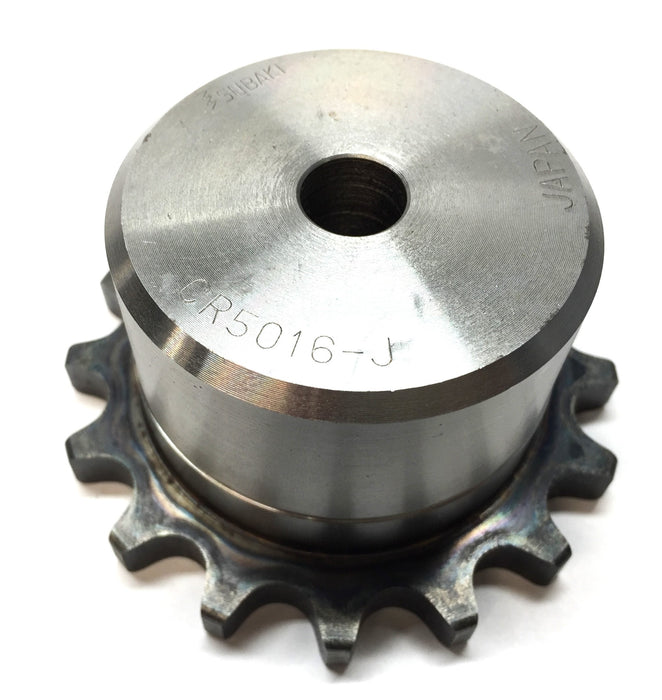 Tsubaki Roller Chain Sprocket with 1/2" (13mm) Bore CR5016-J NOS
