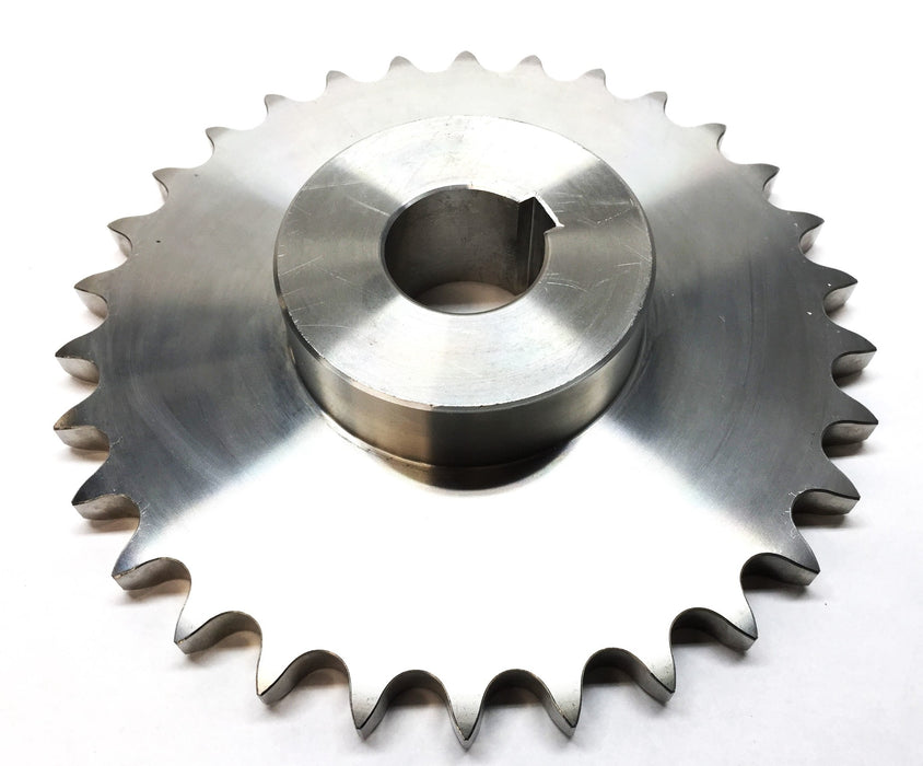 Misumi Stainless-Steel Standard Sprocket with 1.37" Bore w/Keyway SUS60B30 NOS
