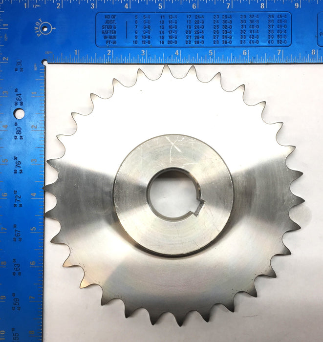 Misumi Stainless-Steel Standard Sprocket with 1.37" Bore w/Keyway SUS60B30 NOS