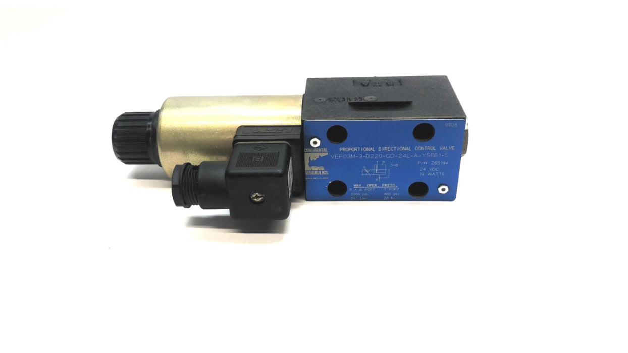 Continental Control Valve VEP03M-3-B220-GD-24L-A-Y5861-5 (265194) NOS