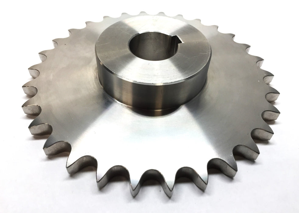 Misumi Stainless-Steel Standard Sprocket with 1.37" Bore w/Keyway SUS60B30 NOS