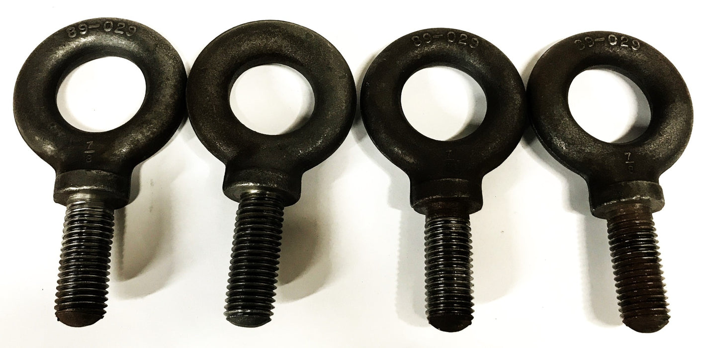 Unbranded 7/8 inch Heavy Duty Lifting Eye Bolt K29 [Lot of 4] NOS