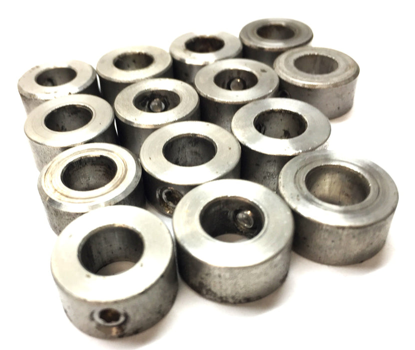 Unbranded S/S 8mm I.D x16mm O.D x8mm Thk Sleeve w/M4 Set Screw [Lot of 11] NOS