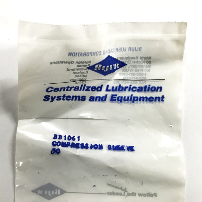 Bijur 5/32 inch Brass Soft Compression Sleeve BB1061 [Lot of 50] NOS