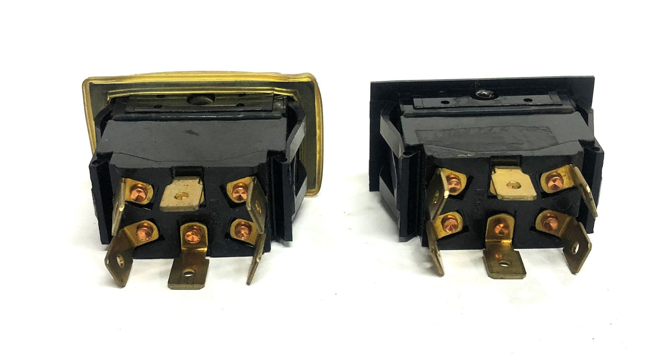 Unbranded 3/4HP-10A-250VAC 15A-125VAC Rocker Switch 9637 [Lot of 2] USED