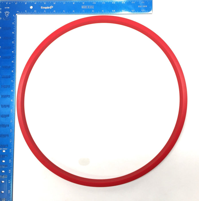 Unbranded 16-1/2" O.D x 15-3/4" I.D x 3/4"(H) Red Hydraulic Cup Rod Seal NOS