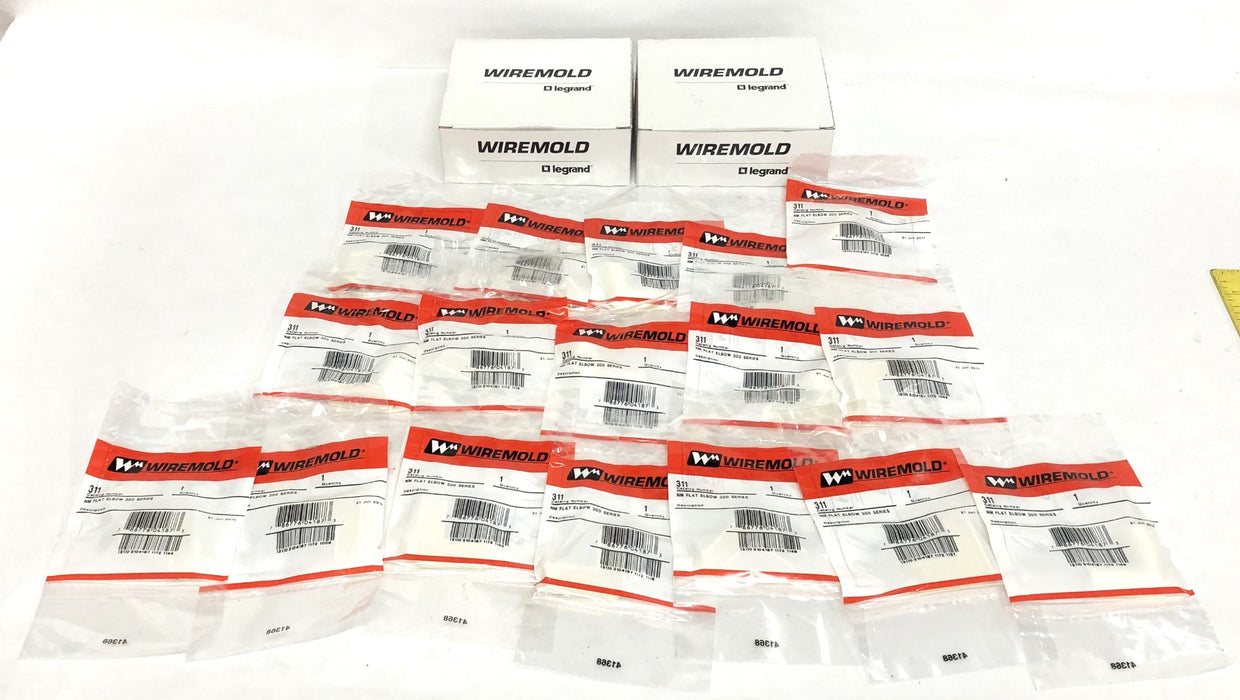 Legrand Wiremold NM Flat Elbow 300 Series 311 [Lot of 17] NOS