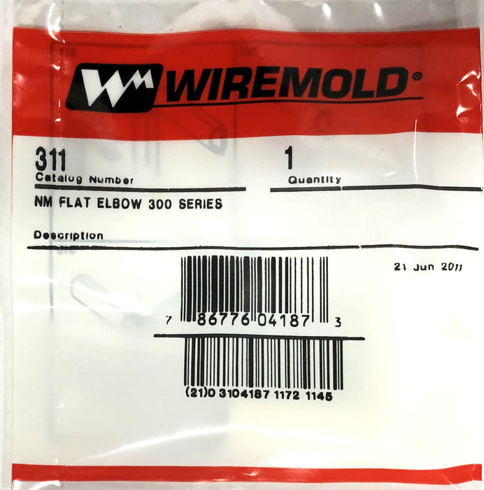 Legrand Wiremold NM Flat Elbow 300 Series 311 [Lot of 17] NOS