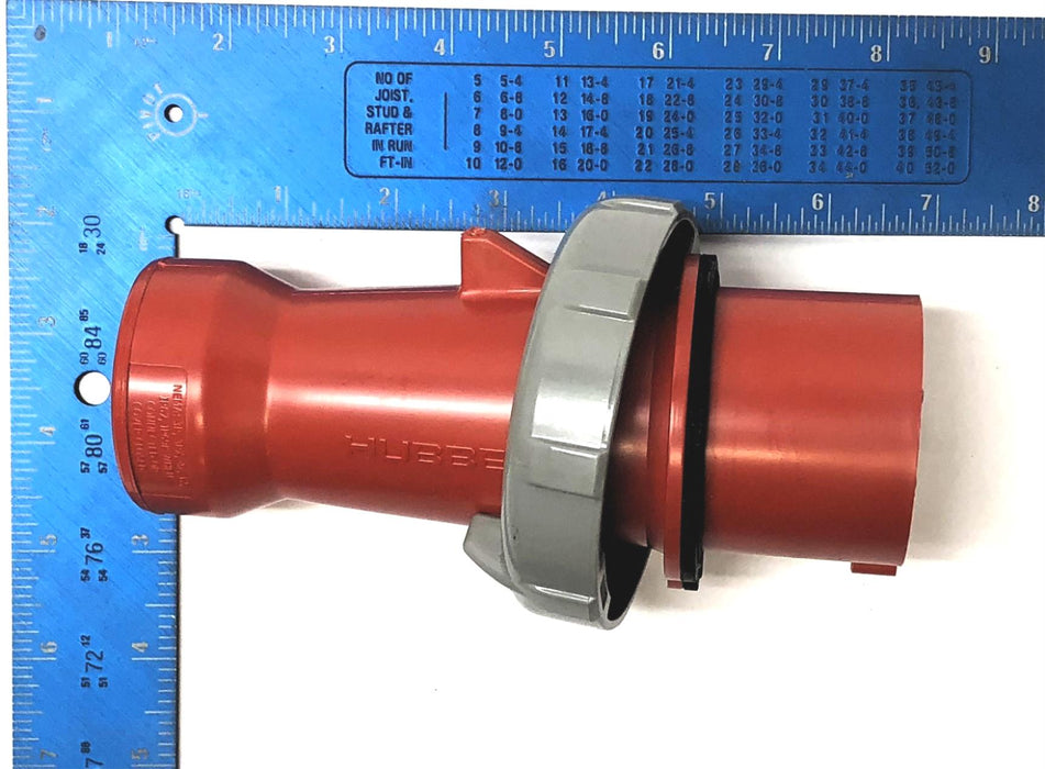 Hubbell 3 Pole 4 Wire Grounding Pin & Sleeve Plug HBL430P7W NOS