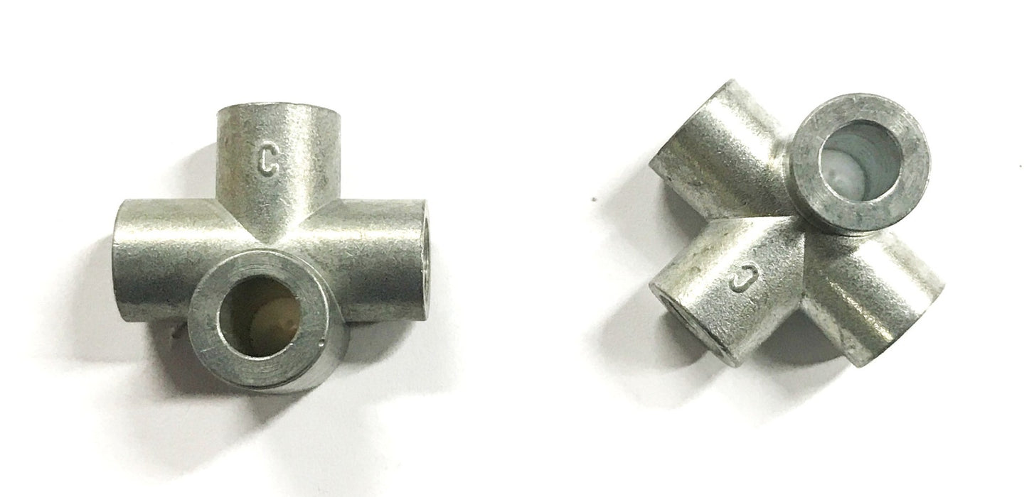 Bijur Die Cast 3-Way Junction Fitting B3065 [Lot of 2] NOS