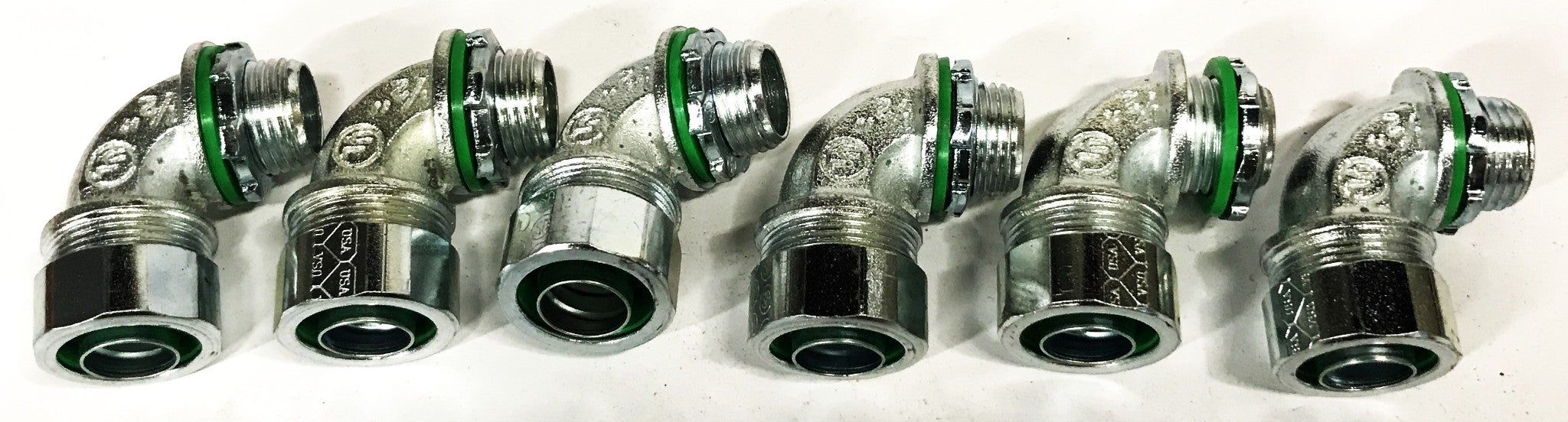 Dottie 1/2 inch 90-Degree Steel Liquid Tight Connector SL9050 [Lot of 6] NOS