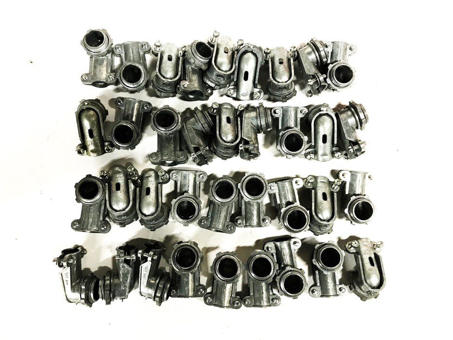 NEER 3/8inch 90 Deg Armored Cable Connector AC-90-3/8 [Lot of 36] NOS