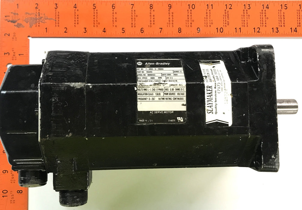 Allen Bradley Servo Motor F-4050-0-H00AA USED
