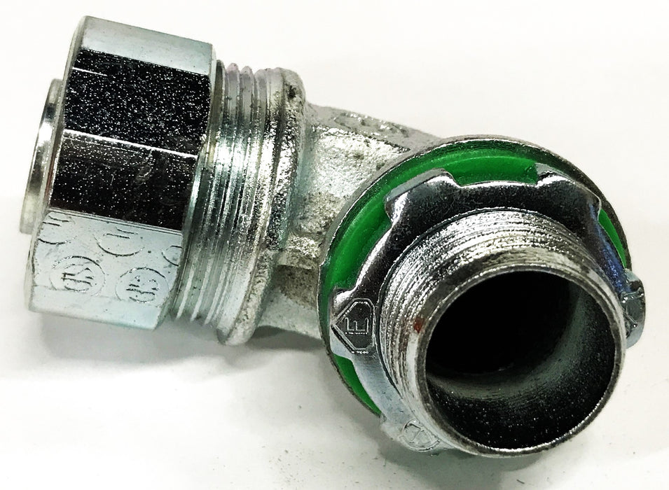 Dottie 1/2 inch 90-Degree Steel Liquid Tight Connector SL9050 [Lot of 6] NOS