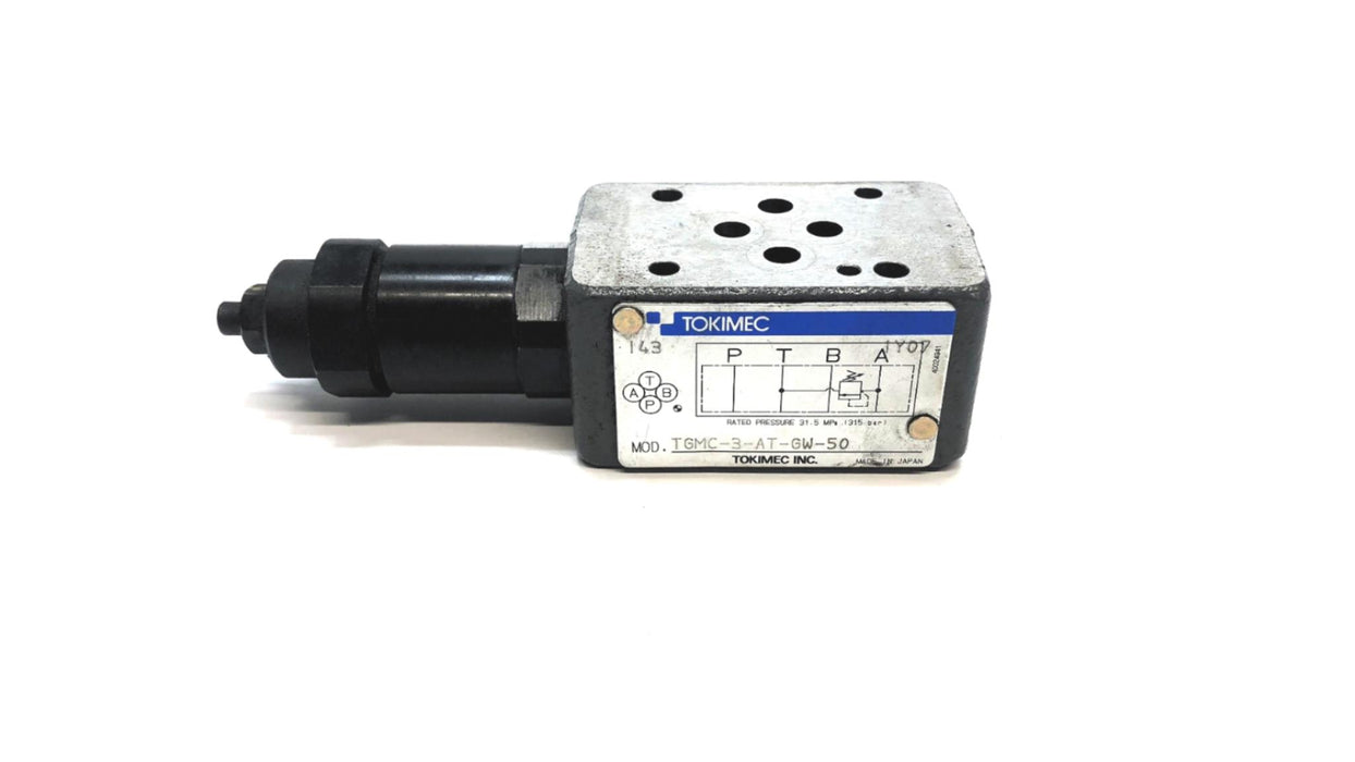 Tokimec Pressure Relief Valve TGMC-3-AT-GW-50 USED