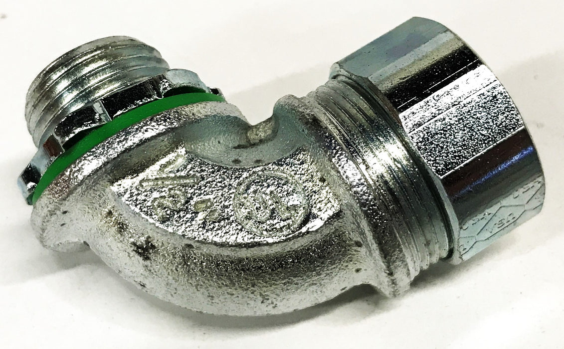 Dottie 1/2 inch 90-Degree Steel Liquid Tight Connector SL9050 [Lot of 6] NOS