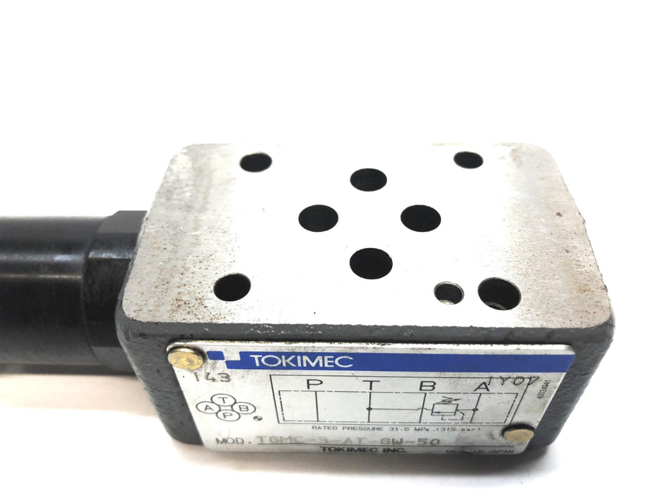 Tokimec Pressure Relief Valve TGMC-3-AT-GW-50 USED