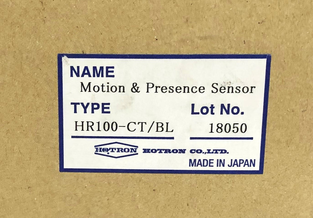 Hotron Motion & Presence Sensor HR100-CT/BL NOS