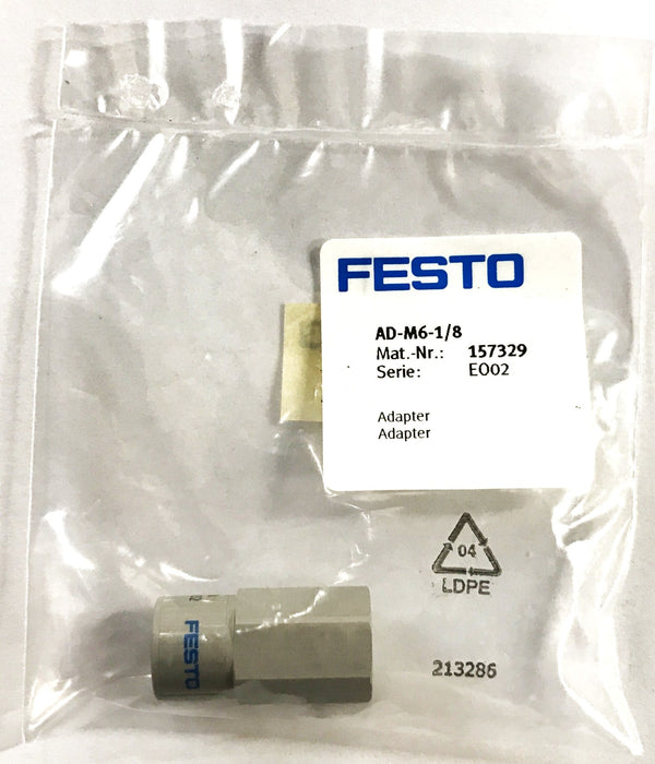 Festo AD-M6-1/8 Adapter 157329 NOS