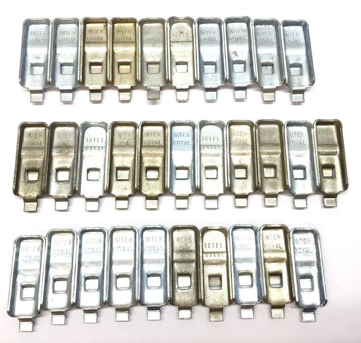 Inter Royal 1" x 3" Shelf Safety Clip [Lot of 31] NOS