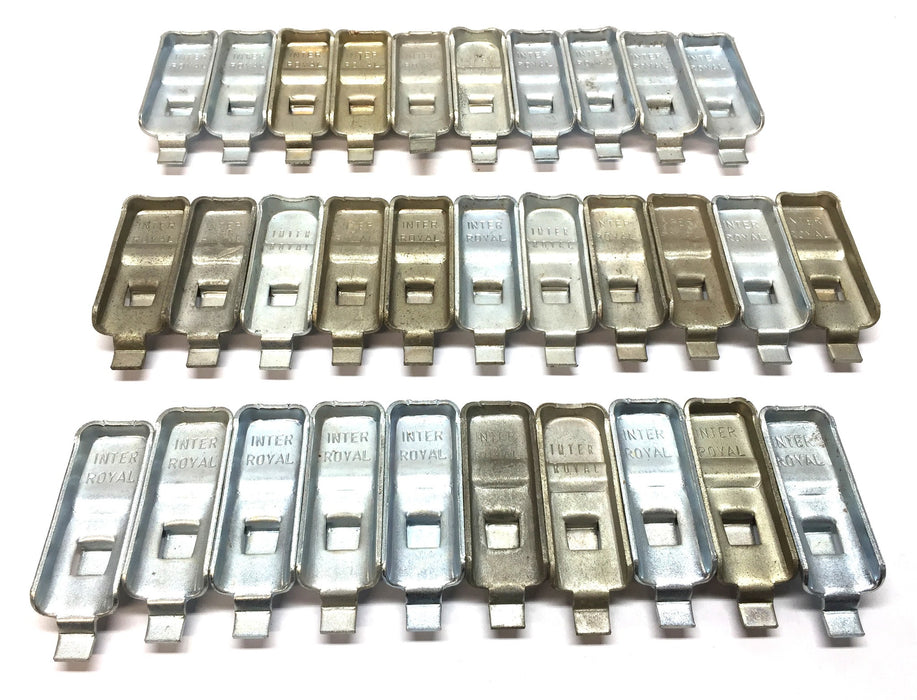 Inter Royal 1" x 3" Shelf Safety Clip [Lot of 31] NOS