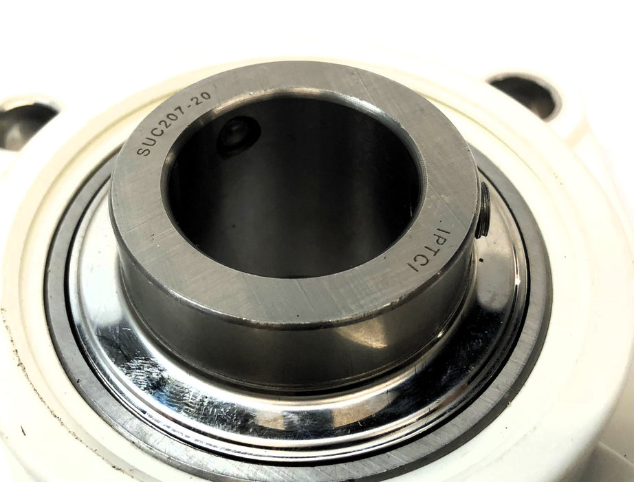 IPTCI 4-Bolt Flanged Mounted Bearing Wihtout Fitting TF207 (SUC207-20) NOS