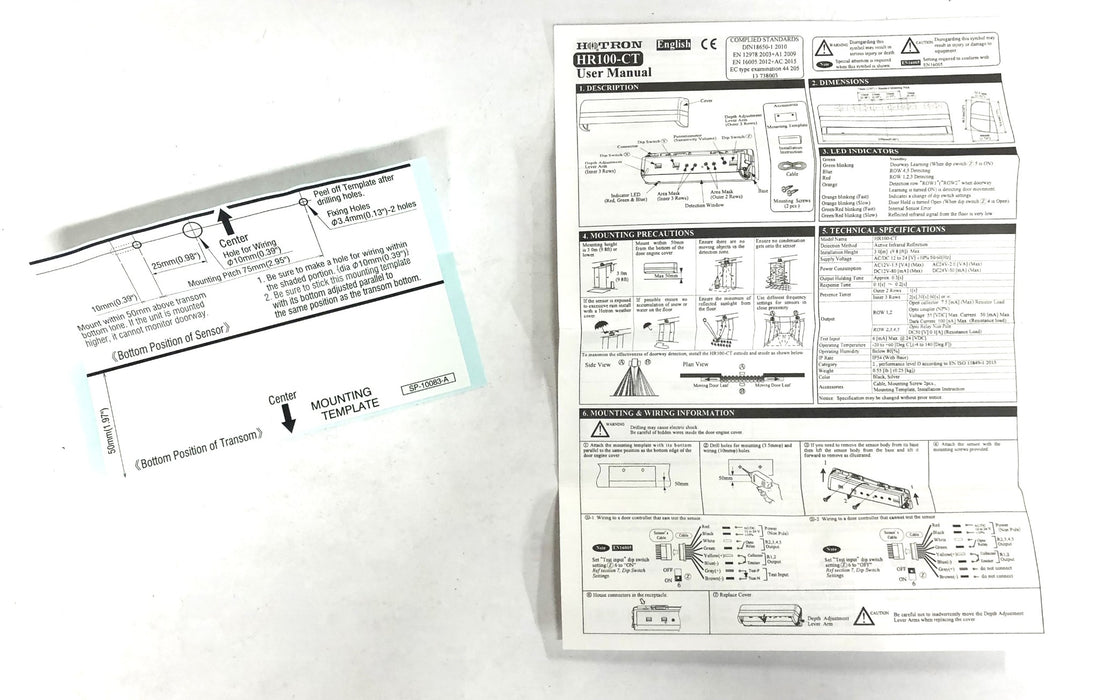 Hotron Motion & Presence Sensor Kit HR100-CT/BL NOS