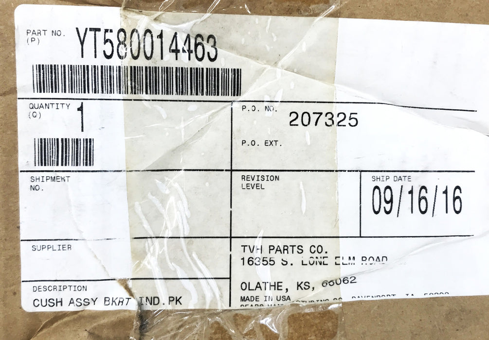 Total Source Forklift Seatback Cloth Cushion SY1719 NOS