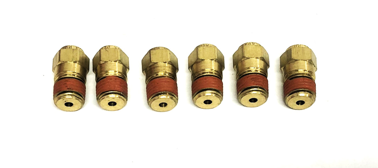 Alkon DOT A Brass Fitting 1/4 Inch OD [Lot of 6] NOS