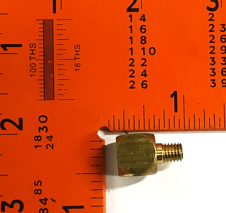 Bijur Brass M6X1 90 degree Elbow B8516-1 [Lot of 6] NOS