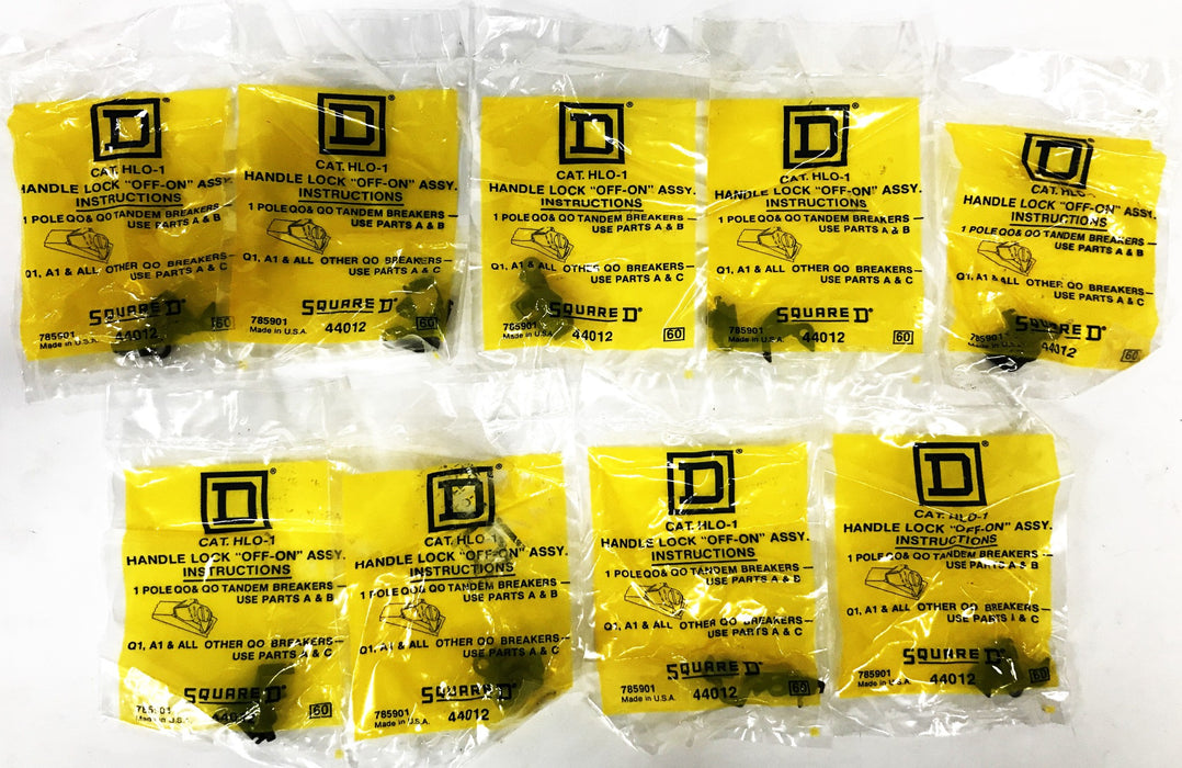 Square D Handle Lock OFF/ON Assembly 44012 [Lot of 9] NOS