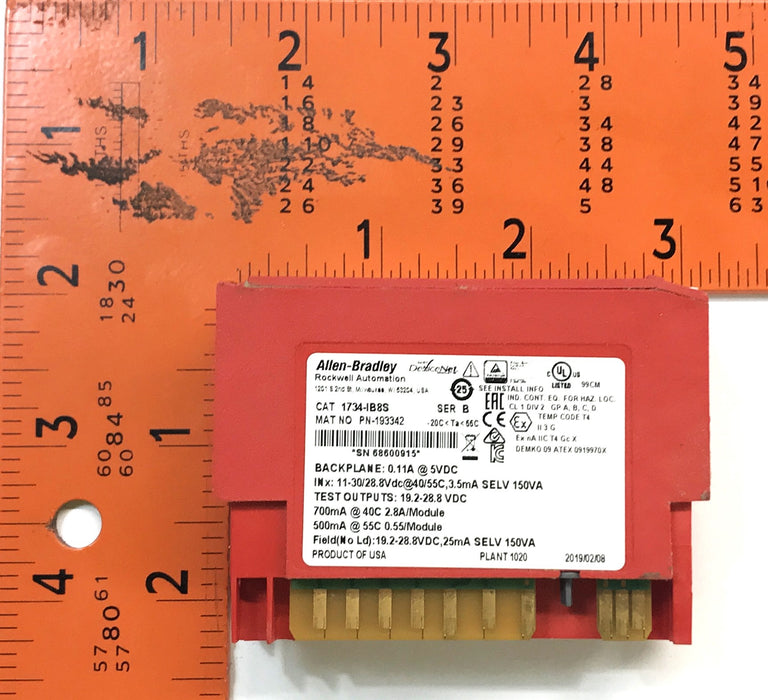 Allen Bradley Safety Input Module 1734-IB8S NOS