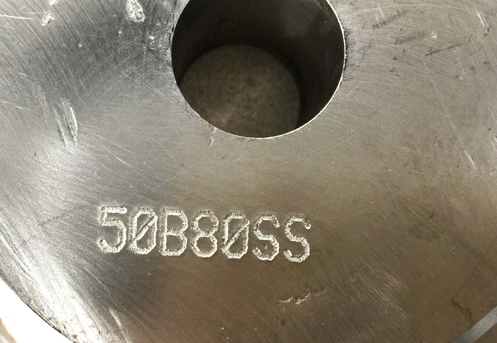 Unbranded 1" Plain Bore Stainless Steel Sprocket 50B80SS NOS